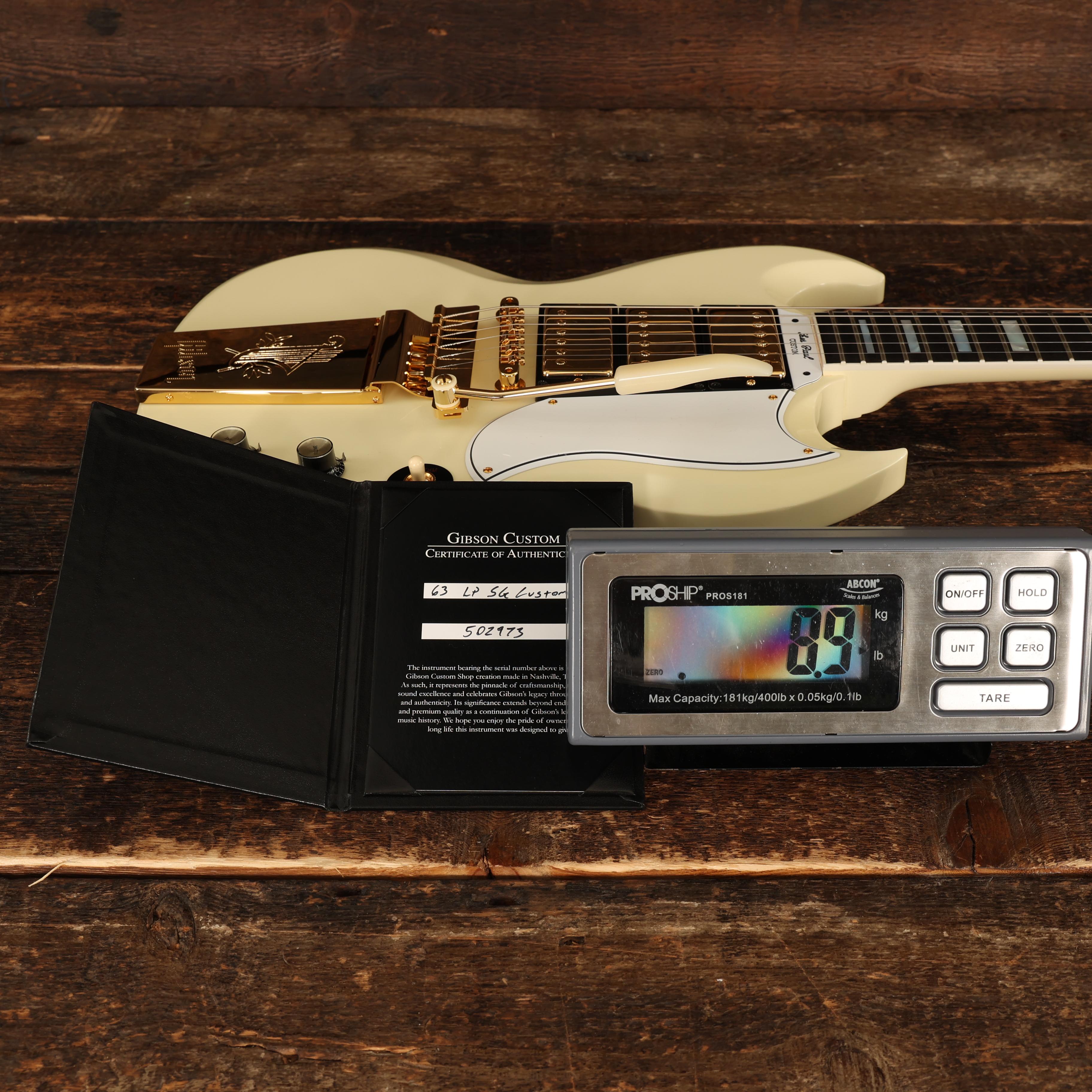 Gibson Custom Shop 1963 Les Paul SG Custom Reissue Maestro Vibrola